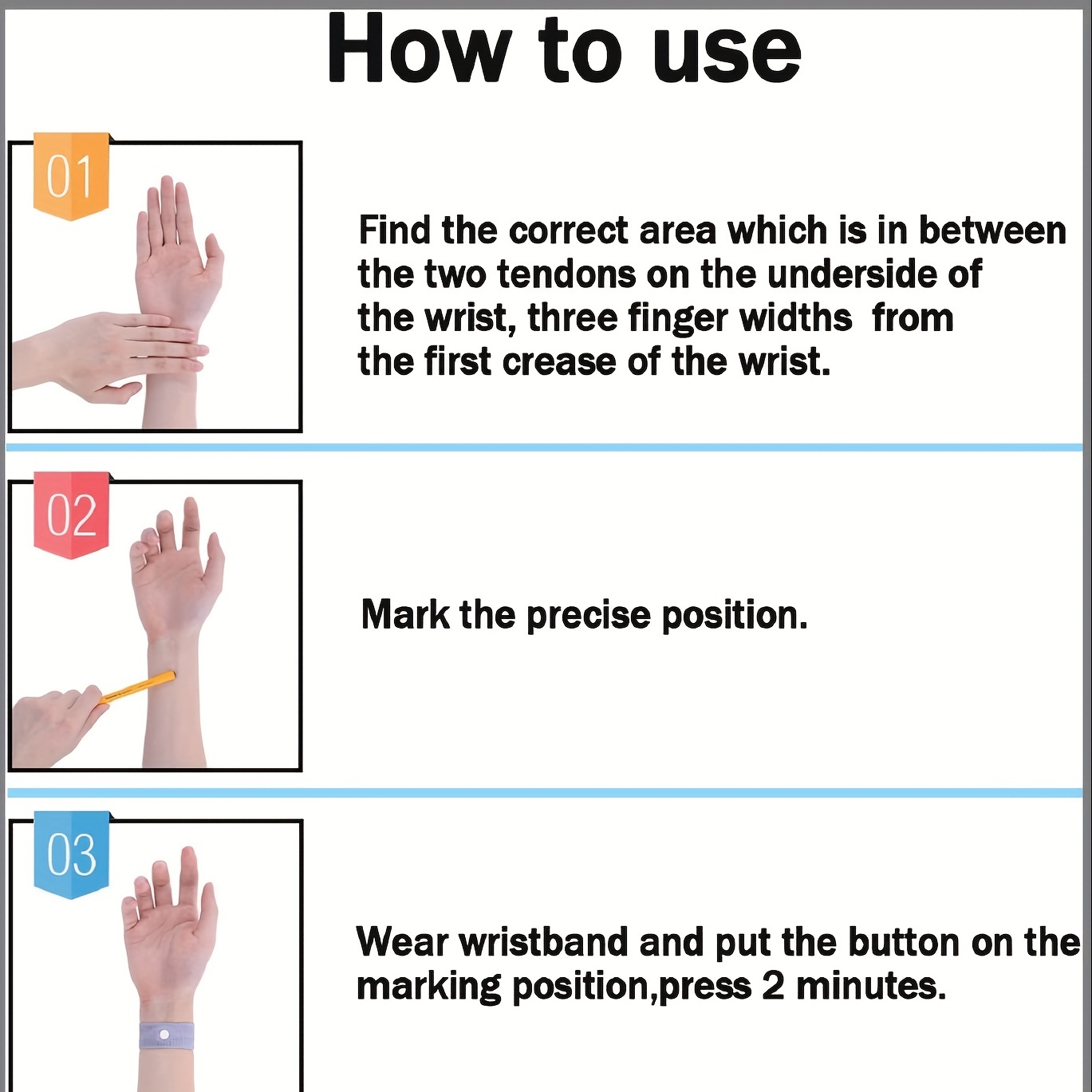 Anti Motion Sickness Wrist Supports, 2pcs Set